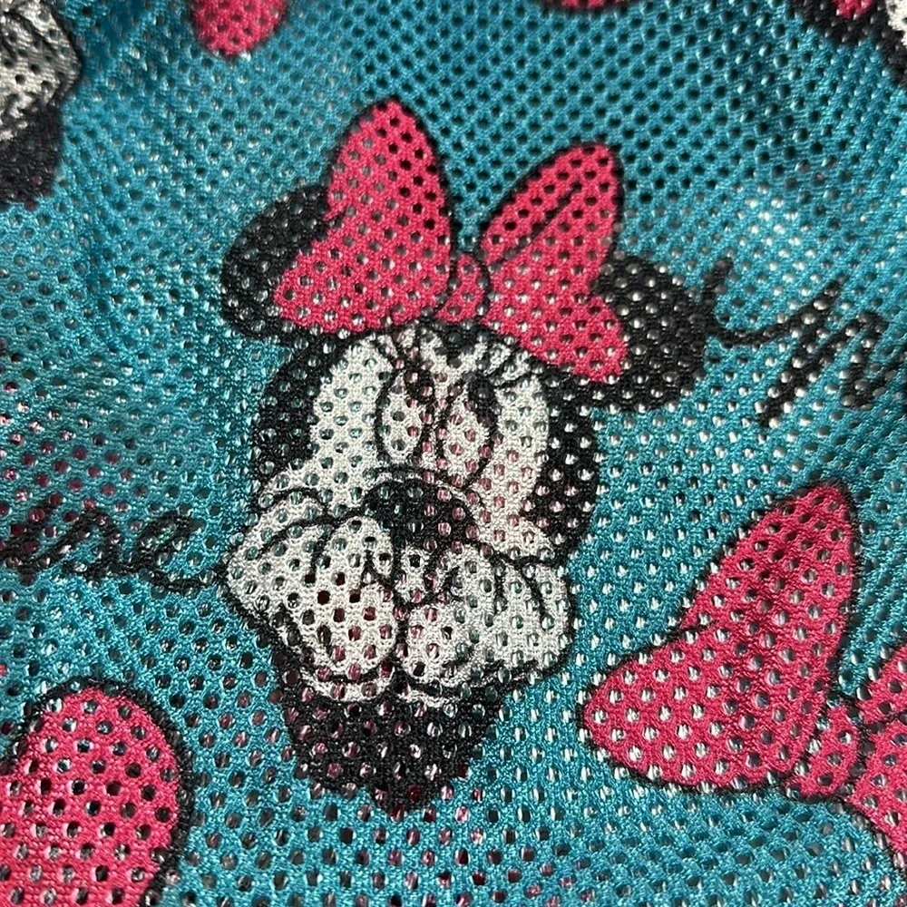 DISNEY MINNIE MOUSE Mesh Beach Pool Tote Blue & Pink Bag
